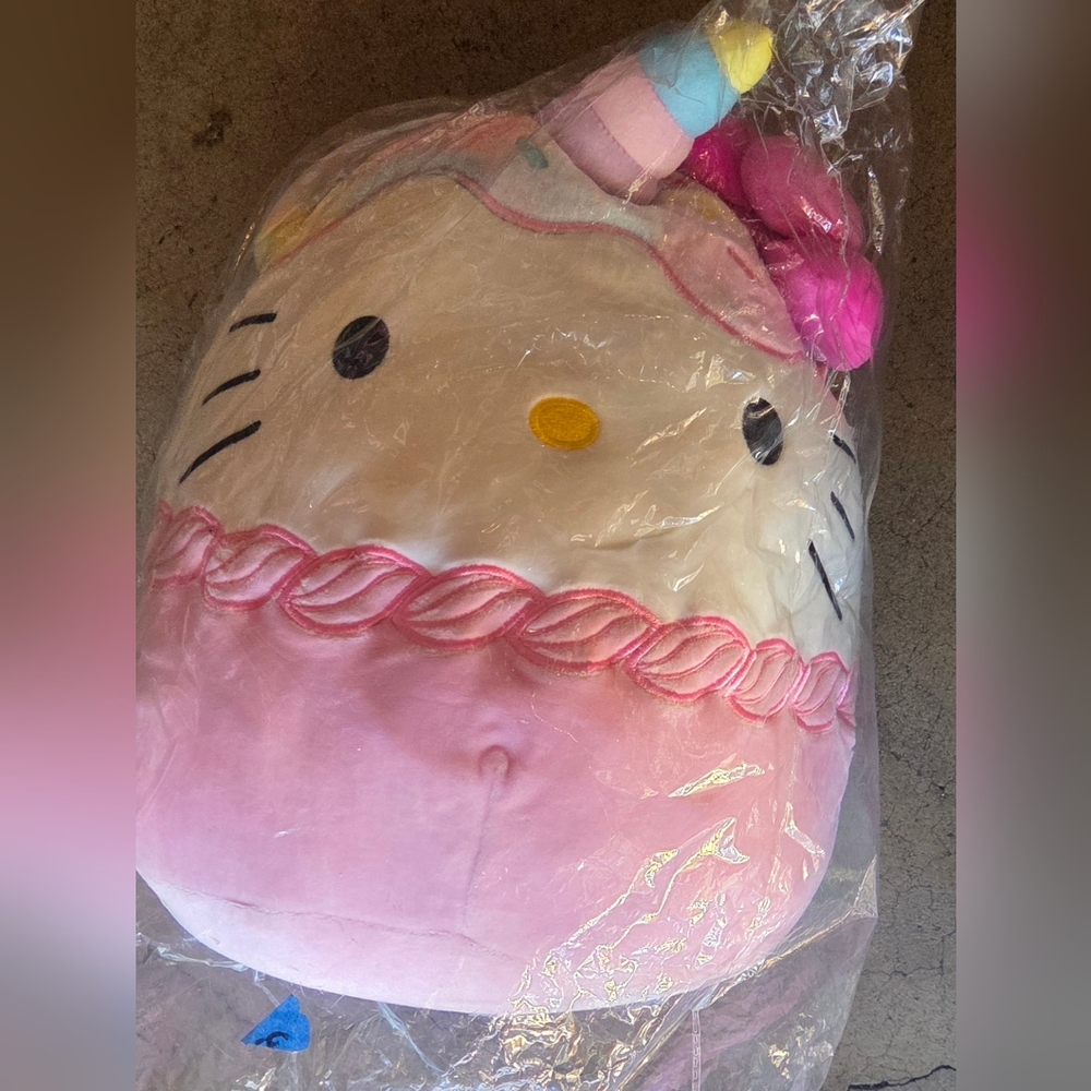 Sanrio Pink and White Stuffed Animal